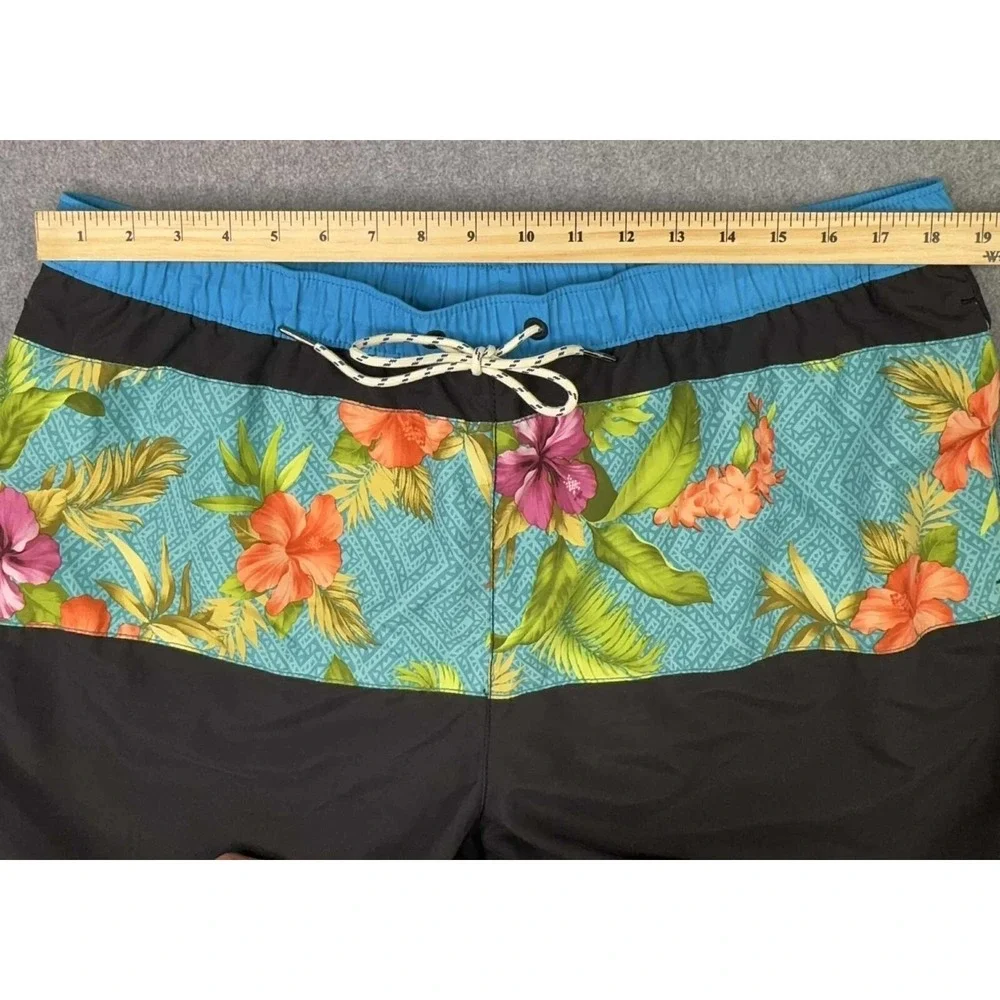 NEW Tommy Bahama Men's XL Naples Trikala‎ Stripe Swim Trunk Black Relax Coastal